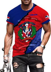 Ligthuy Personalized Dominican Shirt 3D, Dominican Republic Shirts, Dominican Flag Unisex Republica Dominicana Shirt S-5XL