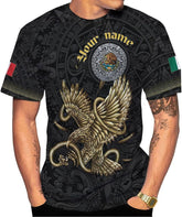 Mostefy Personalized Name Mexican Shirts for Men 3D, Customized Mexico Shirts for Men, Mexico Shirts for Women Mexico Shirt1