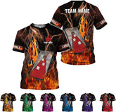 MoonArt Personalized Cornhole Shirts 3D Over Print for Men & Women, Funny Cornhole Player Toss Sports T-Shirt for Team