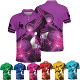 Ligthuy Personalized Name Bowling Polo Shirts 3D for Men and Women, Bowling Shirt, Bowling Shirts for Men Team Bowling Shirt