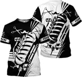 Personalized Name Barber 3D All Over Printed Shirts for Men & Women, Hair Stylist Shirt Gift for Barbershop