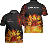 Pretyprints Personalized Name Bowling Baseball Jersey, Bowling Shirts for Men, Bowling Jerseys for Team, Bowling Shirts