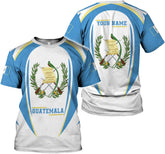 MoonArt Personalized Guatemala Shirt Guatemala Camisas Guatemala Flag Shirts, Guatemalan Pride T-Shirt, Guatemala Tshirt