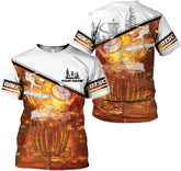 Personalized Disc Golf T-Shirt 3D All Over Printing S-5XL, Disc Golf Shirts for Men, Mens Disc Golf Tee Shirt