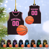 Personalized Basketball Ornaments for Christmas Tree, Basketball Ornament 2024 Custom Basketball Player Ornament Basketball Tree Ornaments Gifts for Basketball Team Ornament Hanging Decor (BKB 4a)