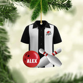 Royal Fight Personalized Bowling Ornament Gifts Sport Christmas Ornaments Bowling Player Gifts Bowling Team Gift Bowling Xmas (BLT2)