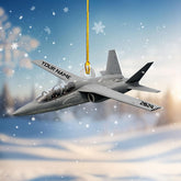 Mostefy Personalized Airplane Ornament 2024, Airplane Ornaments for Christmas Tree, Plane Christmas Ornament, Helicopter Ornament Christmas Pine Hanging Decoration for Xmas (Plane 13)