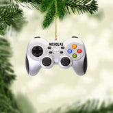 Personalized Video Game Controller Ornament, Custom Gamer Ornament Christmas Ornaments Gaming Controller Gift for Gamer, Gaming Ornaments for Christmas Tree Decorations 2D Gaming Ornaments (G2)