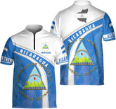 Rivelus Customized Nicaragua Jersey Shirt for Men Women Personalized Nicaraguan Jerseys with Name Nicaragua Shirts Unisex
