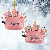 Personalized Makeup Ornaments 2024 for Christmas Tree, Lipstick Ornaments for Christmas Tree, Custom Beauty Ornament Gifts for Makeup Artist, Make Up Mirror Decorative Hanging Ornaments (ON745)
