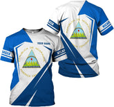 Royal Fight Personalized Name Nicaragua Camisas Shirts Nicaraguan Flag Lion Shirt Nicaragua Flag Hoodie Shirt Nicaragua Shirt