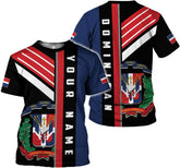 MoonArt Personalized Dominican Republic Shirts 3D, Republica Dominicana Tshirt, Gift Dominican Republic Flag Proud T Shirt
