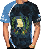 Leprints Personalized Guatemala Shirt Guatemala Camisas Guatemala Flag Shirts, Guatemalan Pride T-Shirt, Guatemala Tshirt