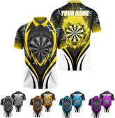 Personalized Name Dart 3D Polo Shirt, Dart Shirts, Mens Dart Shirts, Funny Dart Tshirts, Dart Team Shirts Gifts (Dart 2)
