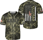Custom US Army Baseball Jersey Veteran Jerseys for Men USA Flag Amry Baseball Jersey Camo America Shirts Jersey Army Military
