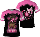 Ligthuy Personalized Name Breast Cancer Shirt - Survivor Shirts, Pink Cancer Tee S-5XL