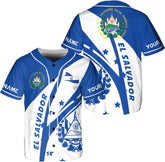 Leeprints Personalized Name El Salvador Baseball Jersey Shirt El Salvador Flag Shirt Salvadorans Pride El Salvadoreña