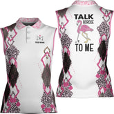 Podagree Personalized Golf Polo Shirts for Women Sleeveless with Collar, Funny Shirts for Women, Ladies Sleeveless Golf Shirt