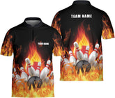 Mostprints Personalized Bowling Jersey 3D, Bowling Shirts for Team, Bowling Shirt Unisex for Men Women, Bowling Shirts for Men
