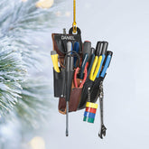 mostprints Personalized Mechanic Tools Ornaments, Custom Mechanic Christmas Ornaments, Mechanic Worker Lover, Gift Ornament Christmas Tree Hanging Pine Decorations, Mechanic Gift (M4)