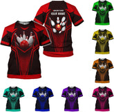 Pretyprints Personalized Bowling Shirt - Custom Bowling Gift for Women & Men