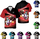 Personalized Billiard Hawaiian Shirt Button Down Custom Billiard Stick 8 Ball Pool Billiard Team Gift for Billiards