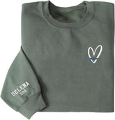 Police Personalized Embroidered Sweatshirt, Thin Blue Line Flag Embroidered Hoodie For Police Gift Love Police Officer Shirt