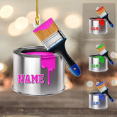 Personalized Painting Ornaments Gifts for a Painter, Painter Ornament Gift for Artist, Artist Christmas Ornament 2024, Artist Palette Christmas Ornament, Paint Brush Ornament for Painter (ON753)