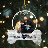 MAPrints Personalized Dog Ornament, Upload Image, Custom Photo Dog Ceramic Memorial Ornament, Dog First Christmas Ornament 2024, Pet Ornaments, Dog Memorial Gifts for Loss of Dog (Dog 2)