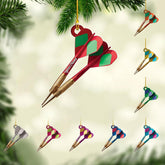 Royal Fight Personalized Dart Board Ornament 2024 Custom Dart Board Ornament Gift Darts Christmas Tree Decor Dart Board Player Ornament Dart Board On The Sport Gift Dart Team (DB3)