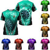 Pretyprints Personalized Dart Shirts Men Women 3D Polo Custom Name Team Jersey Funny Dartboard Shirt S-5XL Gifts