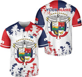 Podagree Personalized Panama Baseball Jersey Camisa Shirt, Panamanian Flag Jersey, Panamanian Pride Jersey for Men and Women