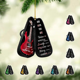 Personalized Guitar Ornament, Electric Guitar Ornament, Guitar Christmas Ornaments 2024, Acoustic Guitar Christmas Ornament, Guitar Christmas Ornaments Guitarist Gift Musical Instruments Xmas (G8)