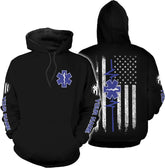 Vybonz Customize Name EMS EMT Hoodie For Men And Women 3D All Over Printed Sportwear T Shirt, Zip Up Hoodie, Sweatshirt