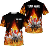 Personalized Bowling Shirts for Men and Women 3D, Bowling Shirts with Name, Custom Bowling Shirts Gift for Bowling Lover2
