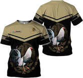AOVL Personalized Rooster shirts 3D Rooster Mexican Shirts for Men Rooster Mexico Shirt Rooster Shirt for Men Women S-5XL