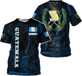Rivelus Guatemala Shirt - 3D Guatemala Flag Camisa, Guatemalan Pride T-Shirt for Men & Women