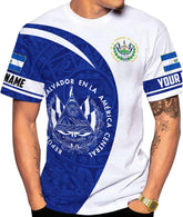 Personalized El Salvador Shirt Custom Camiseta de El Salvador Flag Shirt Men, Women Salvadorans Pride El Salvadoreña Tshirt