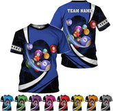 Parvii Personalized Billiards Shirt for Men, 8 Ball Pool Shirt, Billiards Gift