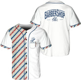Personalized Barber Shop Baseball Jersey, Hairdresser Jersey, Barber Tools Hat