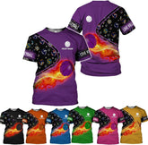 Ligthuy Personalized Name Volleyball Shirts 3D for Men and Women, Volleyball Shirt for Volleyball Lover, Unisex Tee Shirt