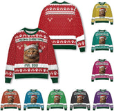 MAPrints Custom Photo Cat Ugly Christmas Sweater, Cat Mom Dad Unisex Sweatshirts, Ugly Sweater Cat, Gifts For Cat Lovers
