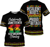 PAgree Personalized Name Juneteenth Shirt, Freeish Since 1865 Juneteenth Flag T-Shirt, Black History Month Pride Tshirt