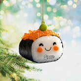 Personalized Sushi Ornaments 2024 Sushi Christmas Ornaments, Sushi Christmas Tree Ornaments, Sushi Roll Ornament Sushi Platter Ornaments Sushi Lover Gift Xmas Sushi Shrimp Ornaments Decor (Ss17)
