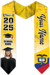 Pretyprints Colombians Graduation Sash, Custom Colombians American Flag Graduation Sash 2025, Colombia Graduation Stole