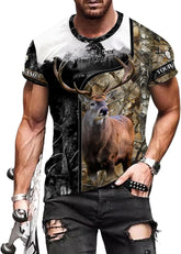 Custom Camo US Flag Deer Elk Buck Camouflage Hunting Hunter Antlers Shirt, Dad Gift Fathers Day