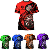 Pretyprints Personalized Dart Shirts Men Women 3D Polo Custom Name Team Jersey Funny Dartboard Shirt S-5XL Gifts
