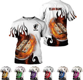 MoonArt Personalized Cornhole Shirts 3D Over Print for Men & Women, Funny Cornhole Player Toss Sports T-Shirt for Team