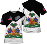 MoonArt Personalized Haiti Shirt Haiti Tshirt Haiti Shirts for Men Women Haitian Pride Tshirt Haiti T Shirt Haiti Gifts Tee