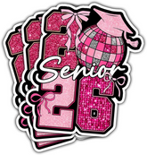 3Pcs 2026 Graduation Sticker 3in, Senior 2026 Sticker High School College Gift for Notebook Scrapbook Class of 2026 Stickers for Laptop Water Bottle Phone Case